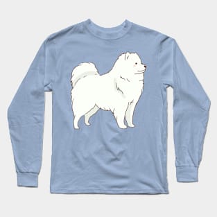 Cute samoyed dog standing Long Sleeve T-Shirt